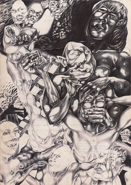 Sketch: Untitled (menage)